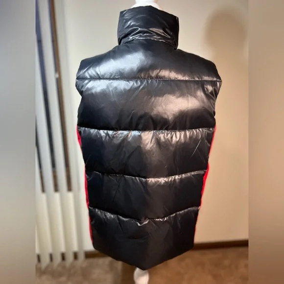 Polo Ralph Lauren Big Horse Red Black Puffer Vest size L (14 - 16) - Picture 3 of 7
